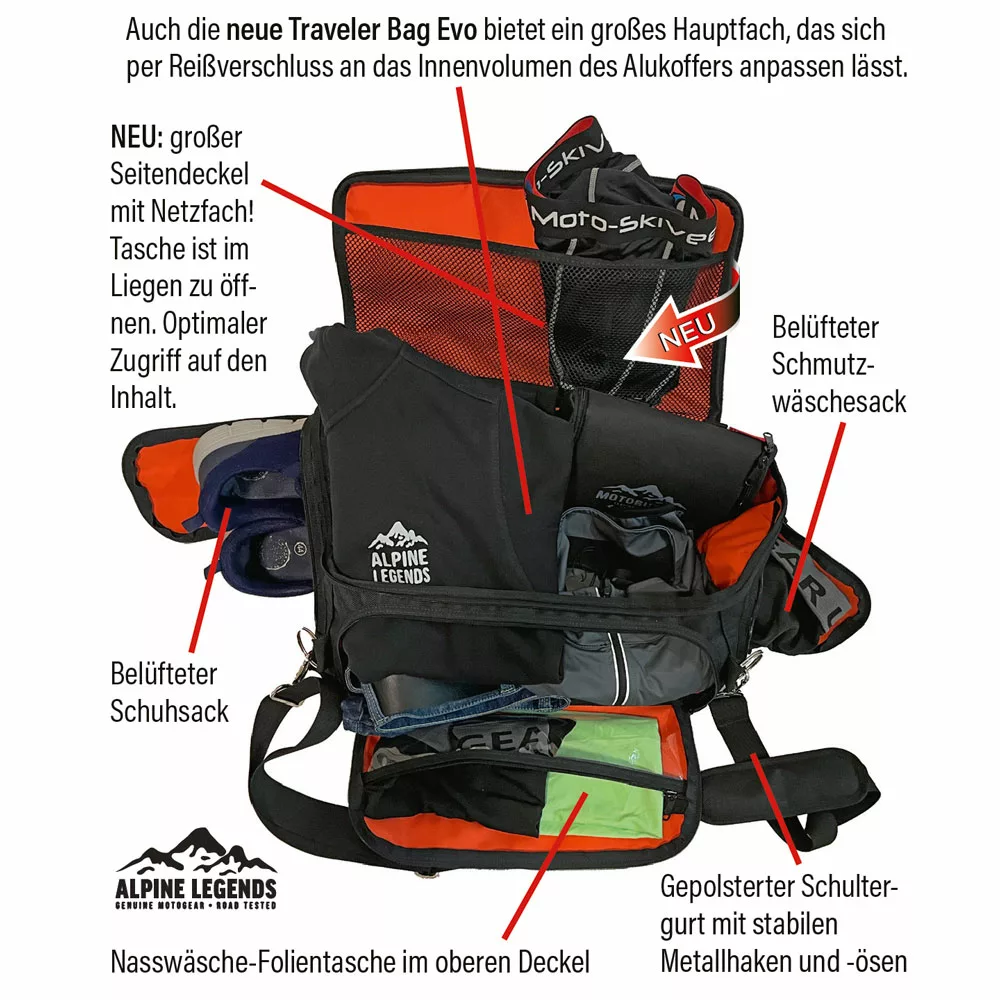 Traveler Bag EVO mit Beschreibung