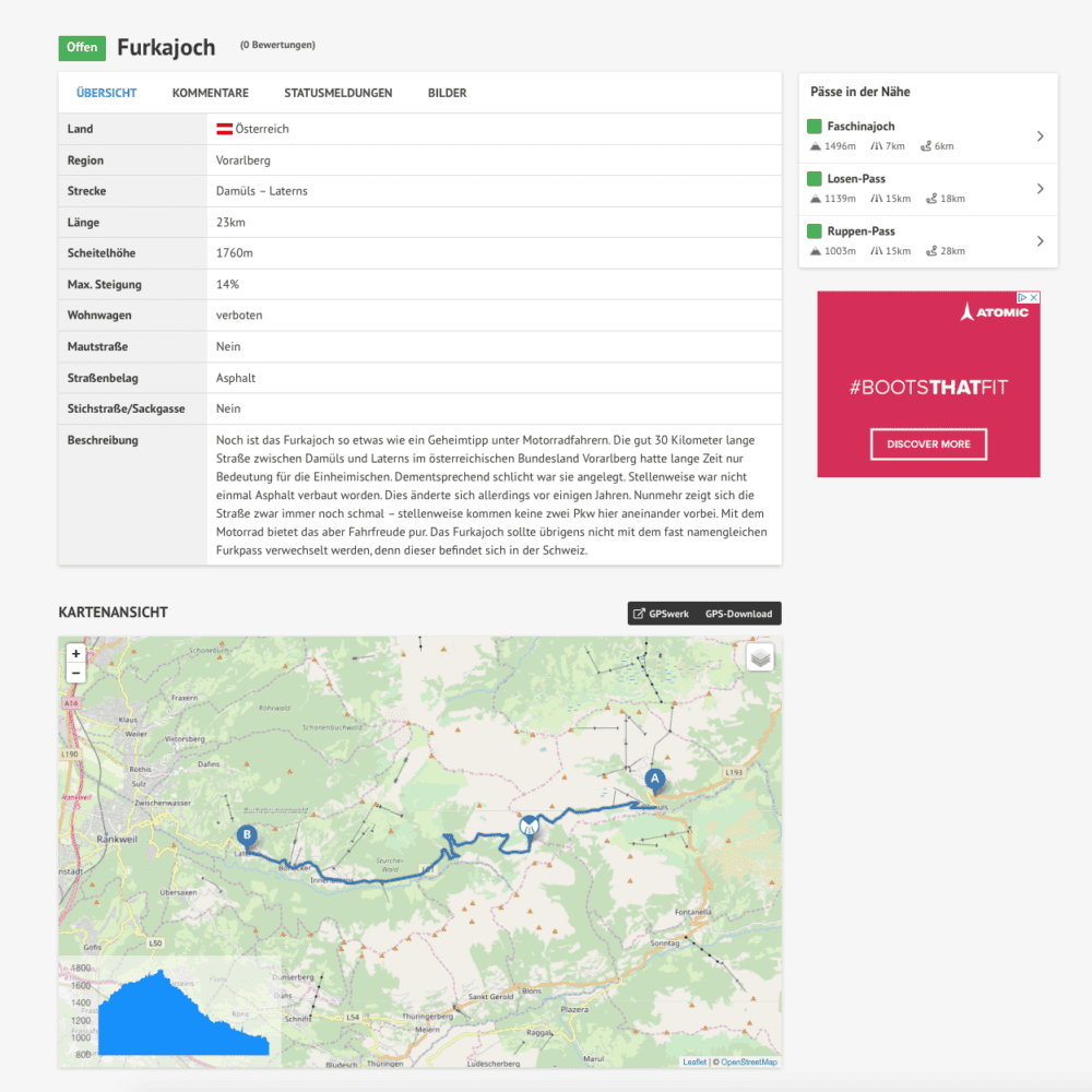 Das neue Pässeportal ist online » 4 » APDE Passdetail