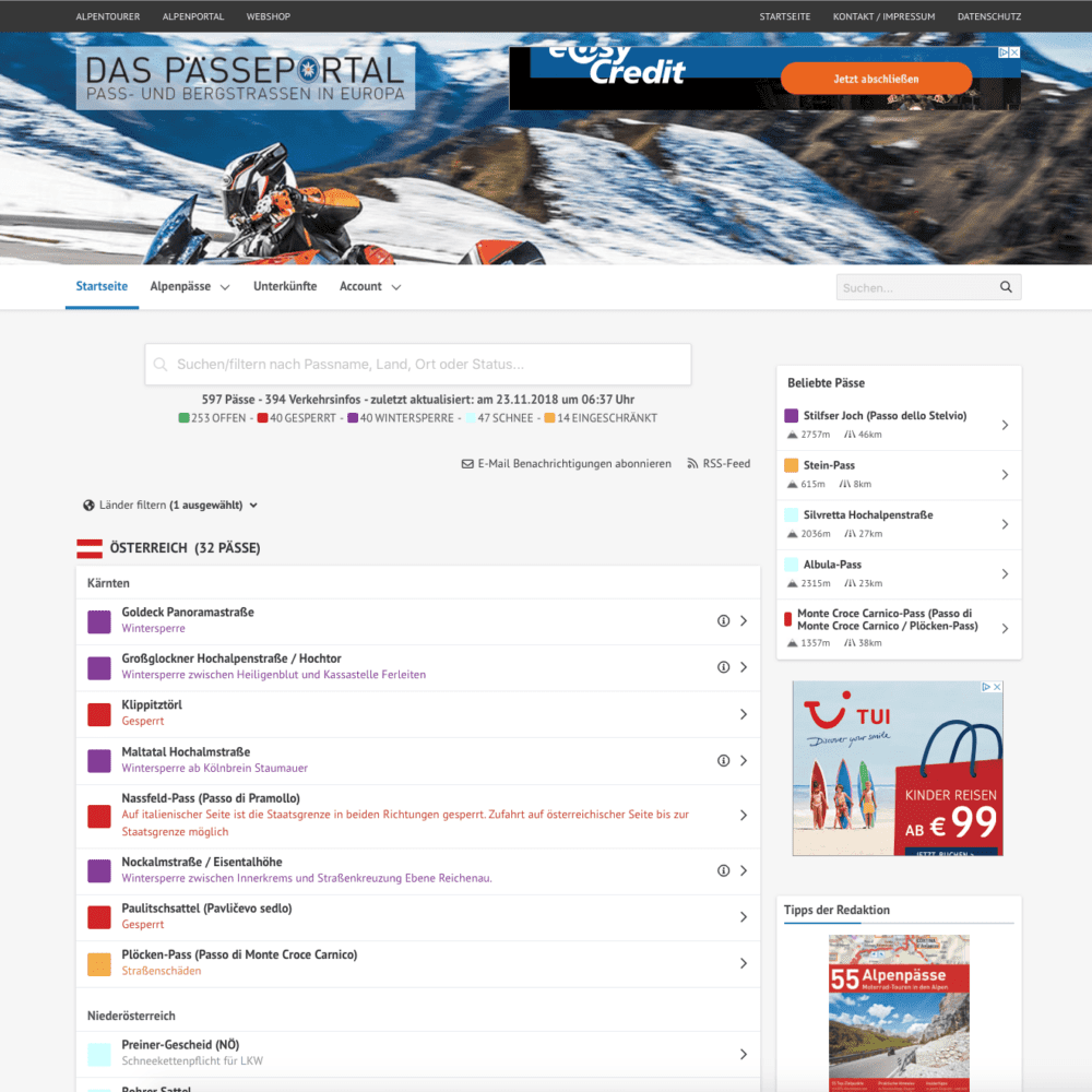 Das neue Pässeportal ist online » 7 » APDE Startseite AT