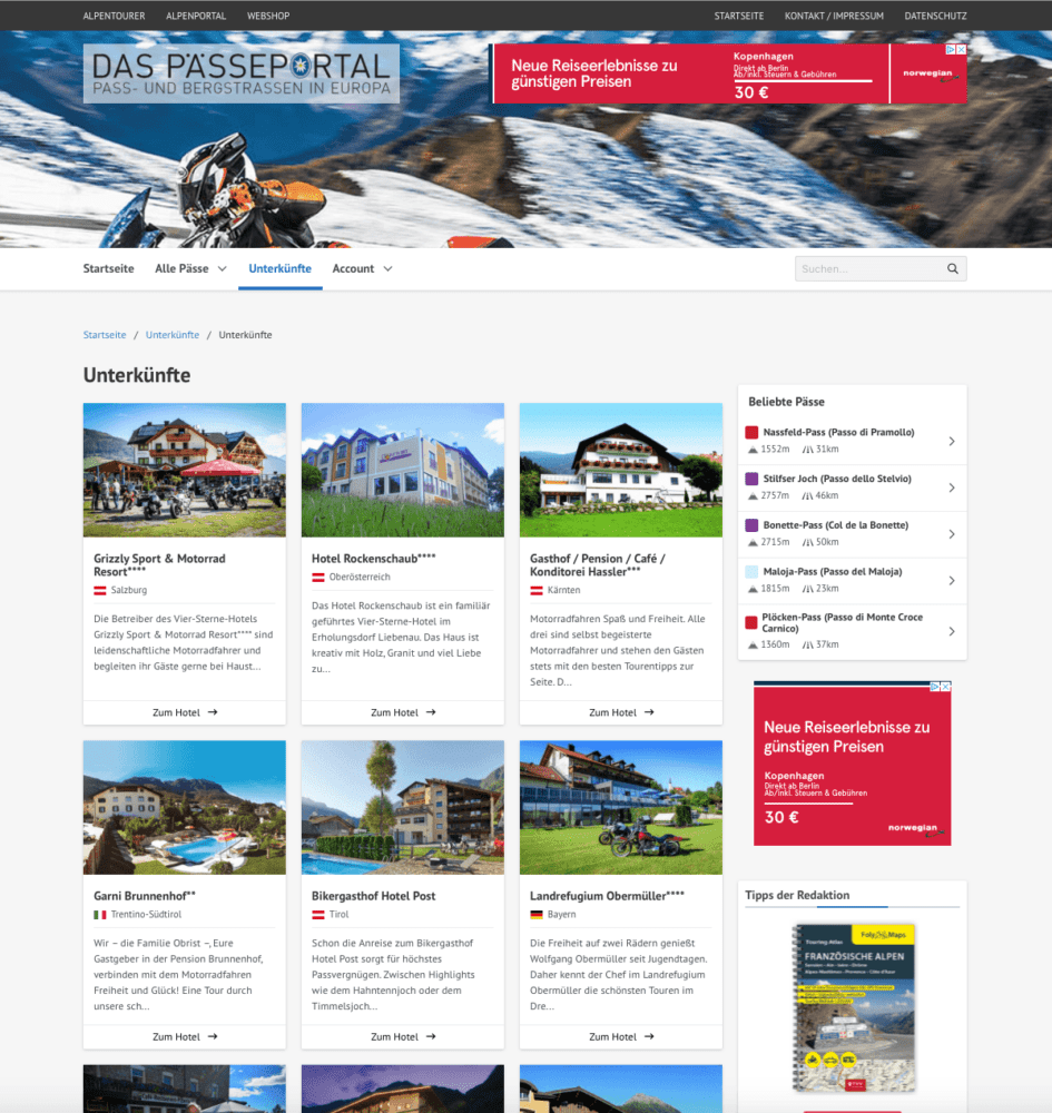 Das neue Pässeportal ist online » 6 » APDE Unterkunft