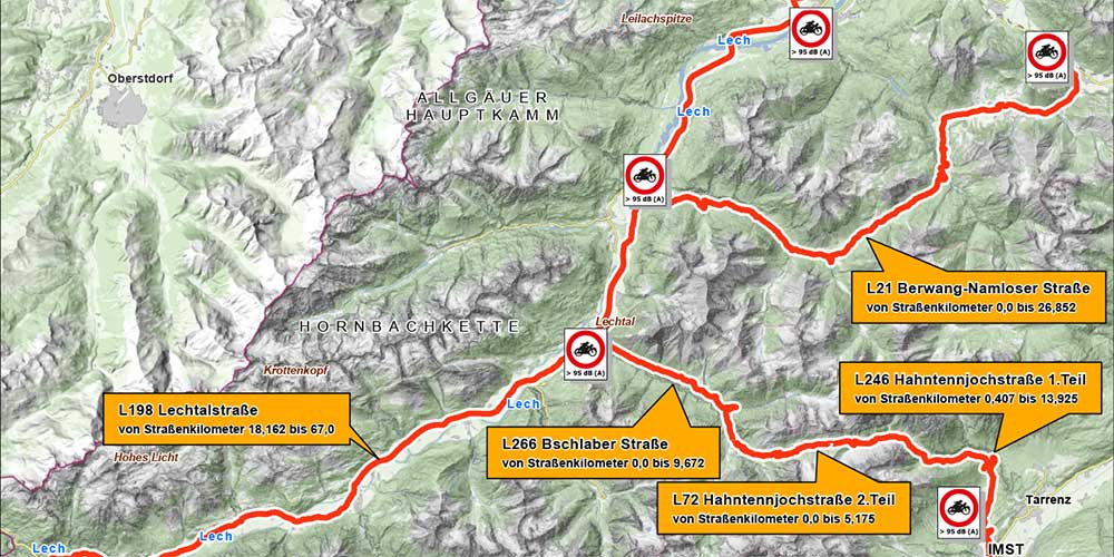 Motorrad-Fahrverbote in Tirol