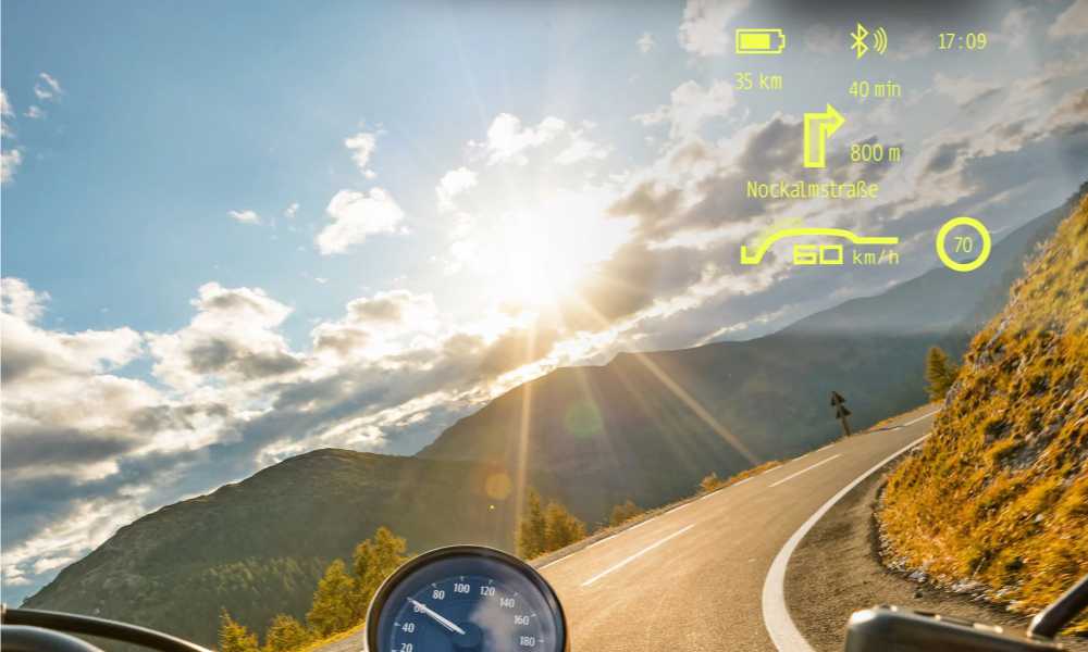 Head-Up Display mit Calimoto nutzbar » 1 Head-Up-Display HUD